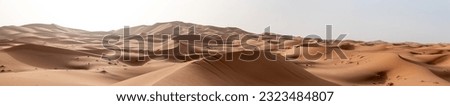 Picturesque dunes in the Erg Chebbi desert, part of the African Sahara, Morocco Royalty-Free Stock Photo #2323484807