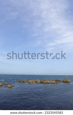 the blue sky and sea view in Pohang
