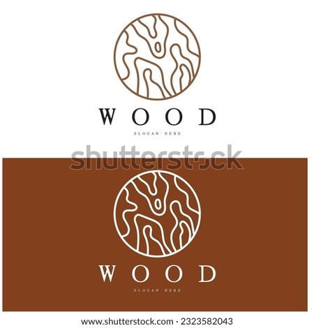 wood logo template icon illustration design vector,