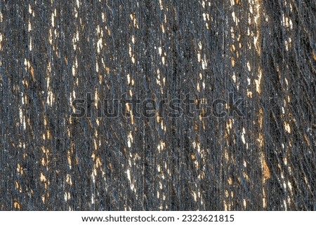 Burnt wood seamless texture, wood product with peeling paint.