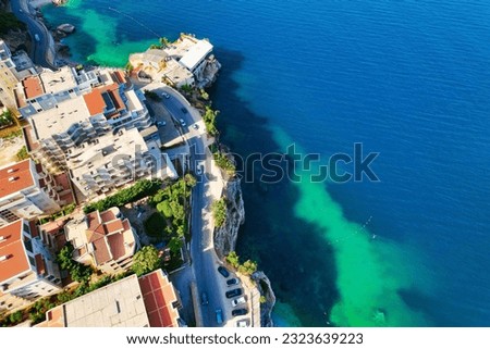 The clear waters of Vlora coastline