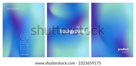 Collection. Abstract liquid background. Vibrant color blend. Blurred fluid colours. Gradient mesh. Modern design template for posters, ad banners, brochures, flyers, covers, websites. EPS vector image Royalty-Free Stock Photo #2323659175