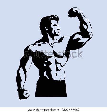 MALE-BODY-BUILDER Stock Vector Images - Avopix.com