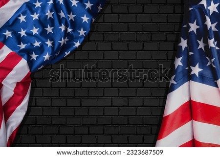 American flag background, USA flag on wooden. Patriots Day, Veterans Day, Independence Day, Labor Day.