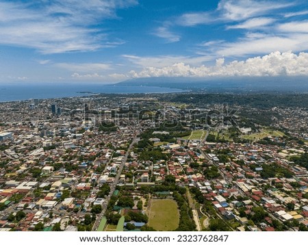 Fly on the wall to this stunning landscape of Davao City. Mindanao, Philippines.