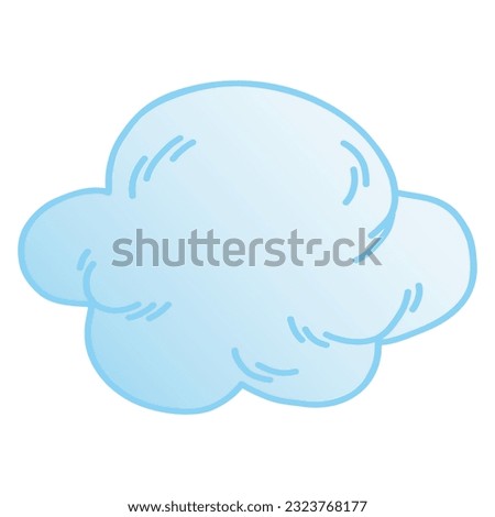 Cloud Cute Cartoon Doodle Drawing Illustration Vector