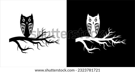Ilustration, Vector graphic of owl icon