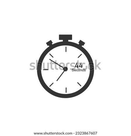 44 seconds timer Clocks, Timer 44 sec icon.