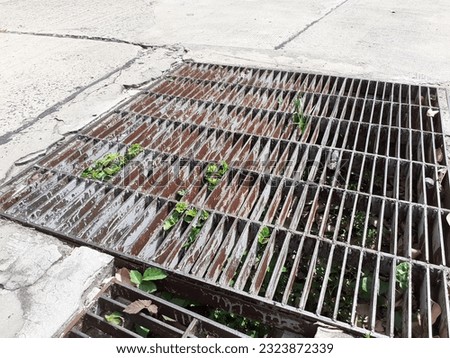Drain water in the roads of Thailand