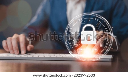 Data Protection and Digital Security, Safeguarding Technology Privacy in Business Networks, Cyber Defense and Network Guarding Information and Privacy Digital Age Safety and Privacy in the Digital. Royalty-Free Stock Photo #2323992533