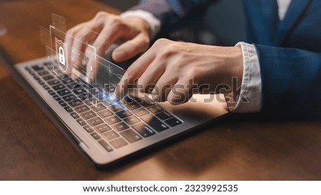 Data Protection and Digital Security, Safeguarding Technology Privacy in Business Networks, Cyber Defense and Network Guarding Information and Privacy Digital Age Safety and Privacy in the Digital. Royalty-Free Stock Photo #2323992535