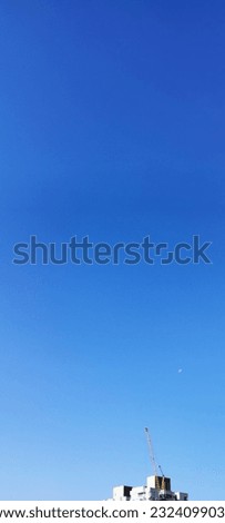 clear sky and moon in the background 