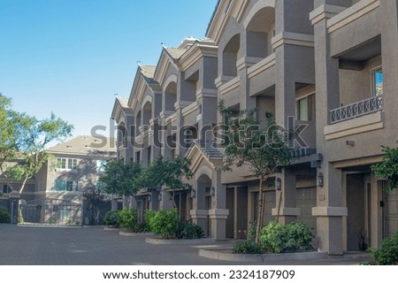 Condominium Townhomes Apartments Phoenix Arizona Commercial RE Real Estate Multifamily Royalty-Free Stock Photo #2324187909