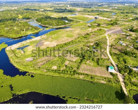 Beautiful Nature Landscape, Lake, green Land