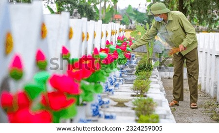 Ham Rong Martyrs Cemetery, in Thanh Hoa Province, Viet Nam.