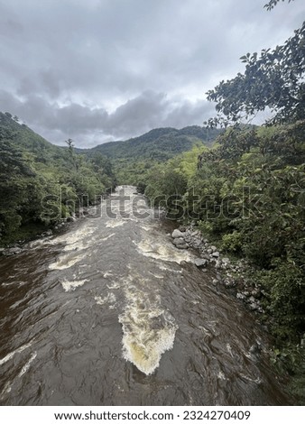 A cloudy day in Huila where you can see the Magdalena river