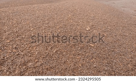 Gravel and sand that form the textured background.