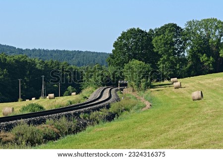 Railway track for a local machine