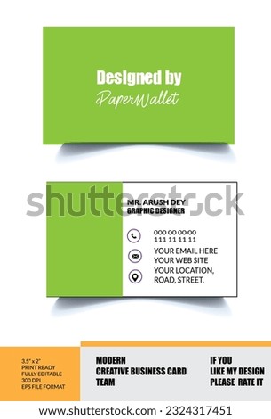 modern creative all business card template