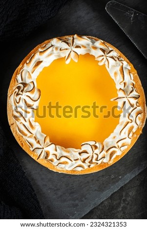 Lemon Meringue Pie made with shortcrust pastry, lemon curd, and torched Italian meringue.
