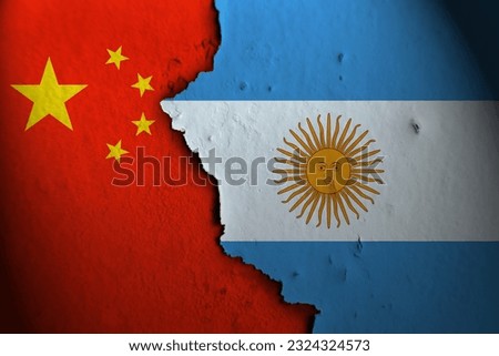 Relations between china and Argentina. China vs Argentina.