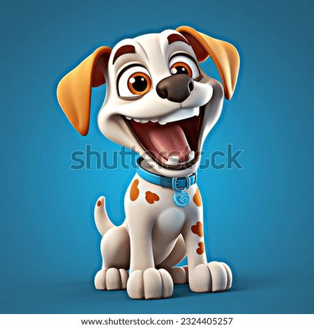 dog throwing dog gesture,Cartoon style emoji style ultra quality colorful 3D2.5D