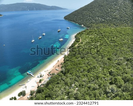 Aerial photos of Antisamos beach