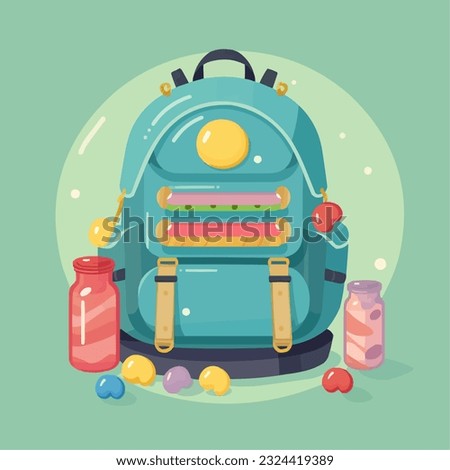 clip art of an camping itembackpack pastel
