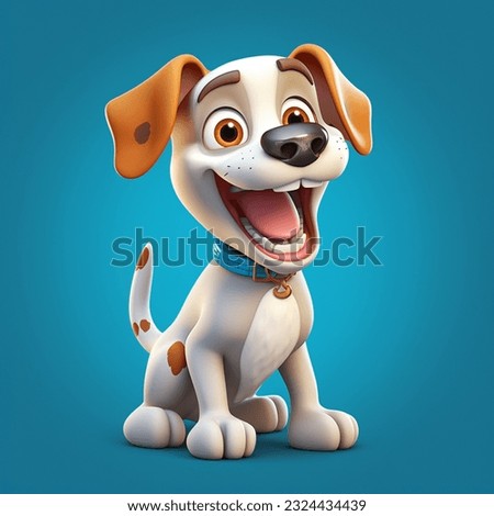 dog throwing dog gesture,Cartoon style emoji style ultra quality colorful 3D2.5D