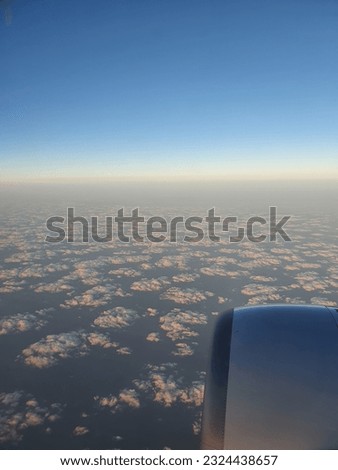 A flight above the clouds