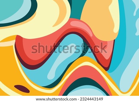 Abstract Cartoon Retro colors Background template design could be used for a book cover or kids story design vector art