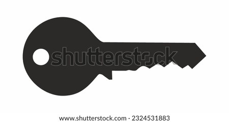 key silhouette  clip art vector image 