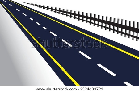Road clip art, Highway road vector illustration