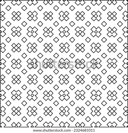Black and white pattern with abstract shapes.  Raster copy of vector file.