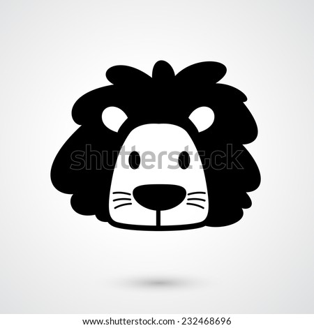 Lion icon vector