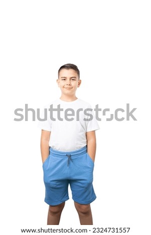 a second grade of an elementary school boy Royalty-Free Stock Photo #2324731557