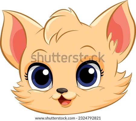Adorable Cat Cartoon Character illustration