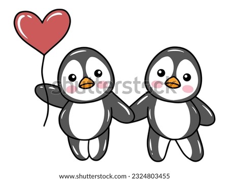 Cute Penguin Cartoon Animal Illustration
