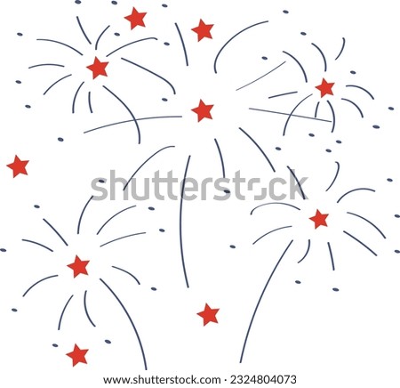 firework 4th of july clipart, 4th of July set of rainbows. Patriotic iridescent shirt design. Happy Independence day, 4th July national holiday. Usable as greeting card, banner, background