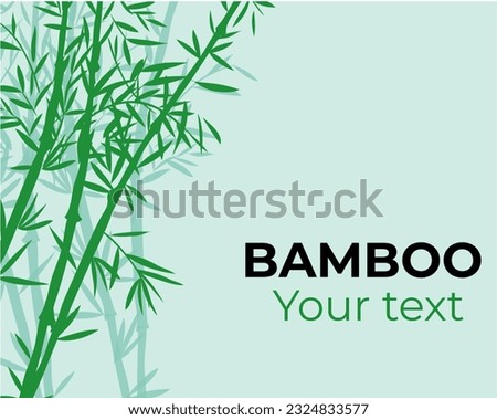 Seamless pattern in black and white of the bamboo stalks, Vector illustration of bamboo, design of Chinese and Japanese trees, Monochrome trees wallpaper for cards and web.