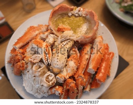 Steamed King crab Republic of Korea Royalty-Free Stock Photo #2324878337