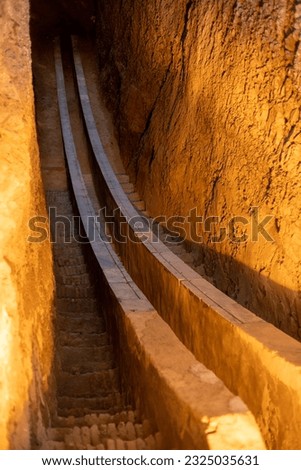 a tunnel in a historical place of uzbekistan