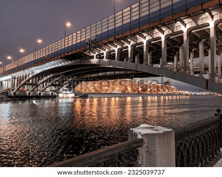 the city under the bridge looks very beautiful
