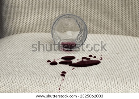 Drops of water on waterproof textile material - Waterproof fabric on upholstery Royalty-Free Stock Photo #2325062003
