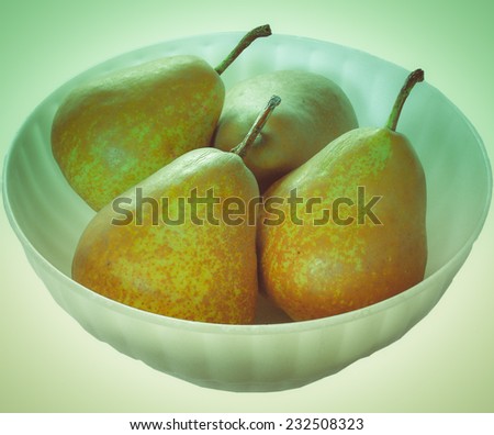 Vintage looking Pear fruits picture