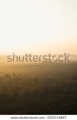Misty Mountain Range Sun Rise