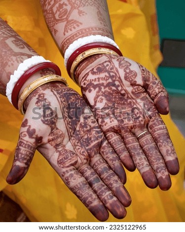Wedding mehendi in women hand photography by subha Royalty-Free Stock Photo #2325122965