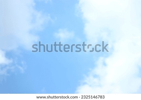 The Cloud in The Beautiful Blue Sky at Asia