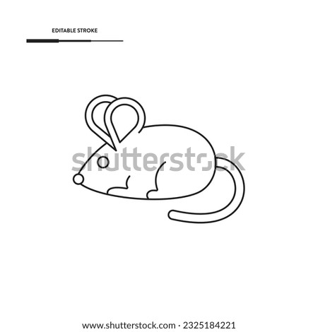 Mouse Animal Icon Vector Design.