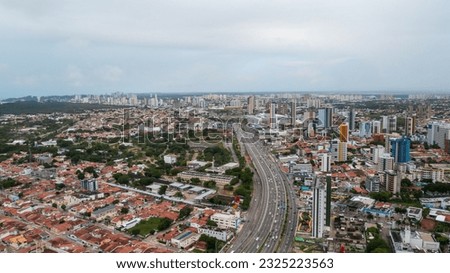 Aerial view of the city of Natal, in the background. Rio Grande do Norte, Northeast Brazil Royalty-Free Stock Photo #2325223563